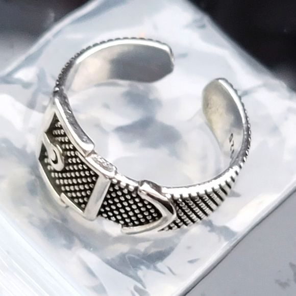 Silver Ring Adjustable belt buckle Ring NEW! - Picture 9 of 11